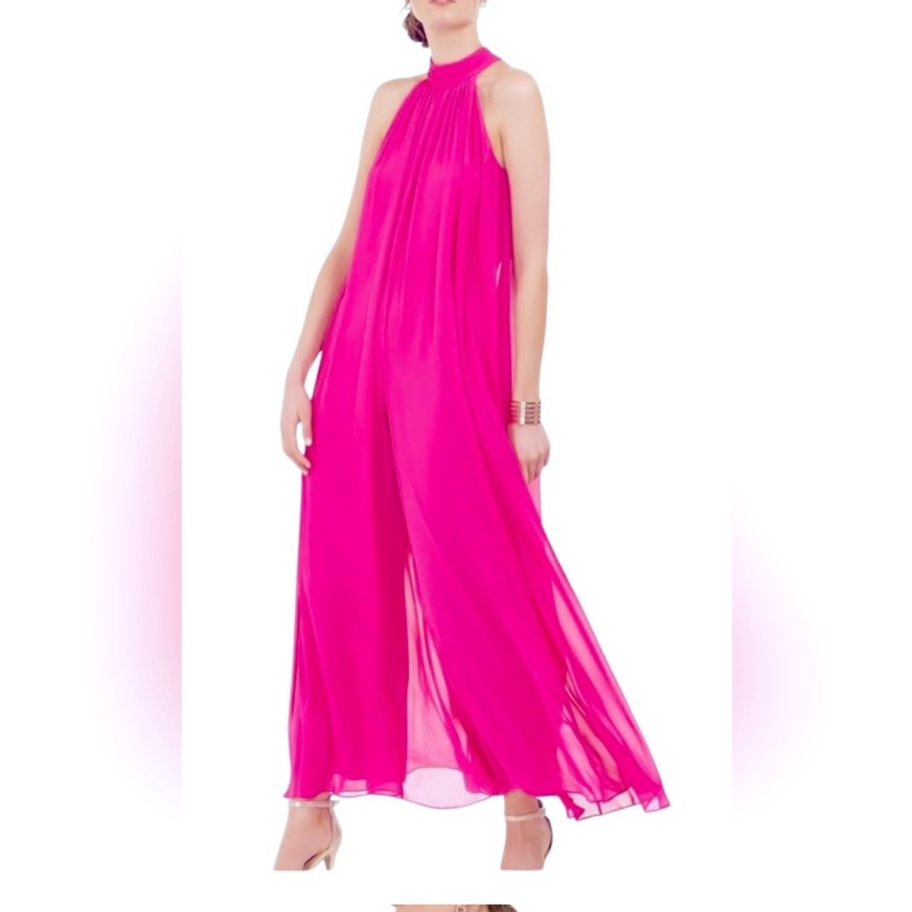 1 State Hot Pink Pantsuit